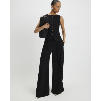 Black Tailored Waistcoat