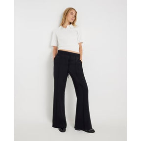 Black Tailored Wide Leg Joggers