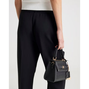 Black Tailored Wide Leg Joggers