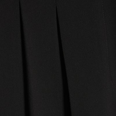 Black Tailored Wide Leg Trousers