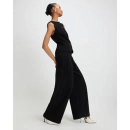 Black Tailored Wide Leg Trousers