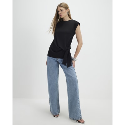 Black Tie Side Top