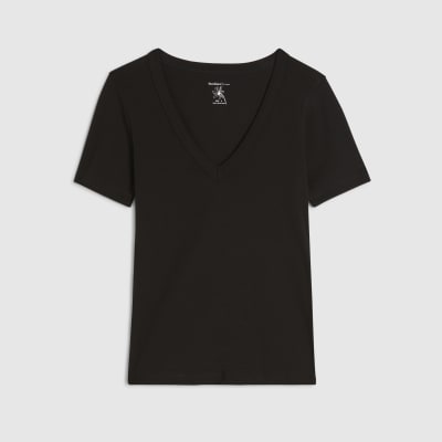 Black V Neck T-Shirt