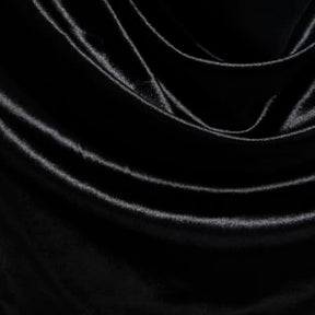 Black Velvet Long Sleeve Cowl Neck Bodysuit