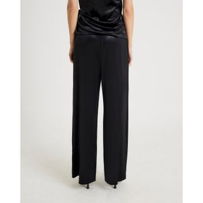 Black Velvet Wide Leg Jogger