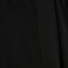 Black Wide Leg Stitch Detail Trousers