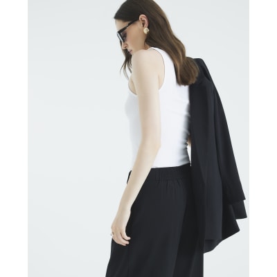 Black Wide Leg Trousers