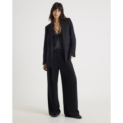 Black Wide Leg Trousers