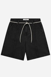 Wide-Leg 14oz Denim Shorts