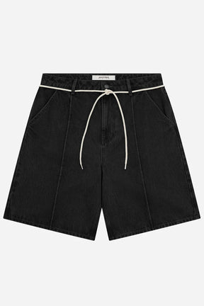 Wide-Leg 14oz Denim Shorts