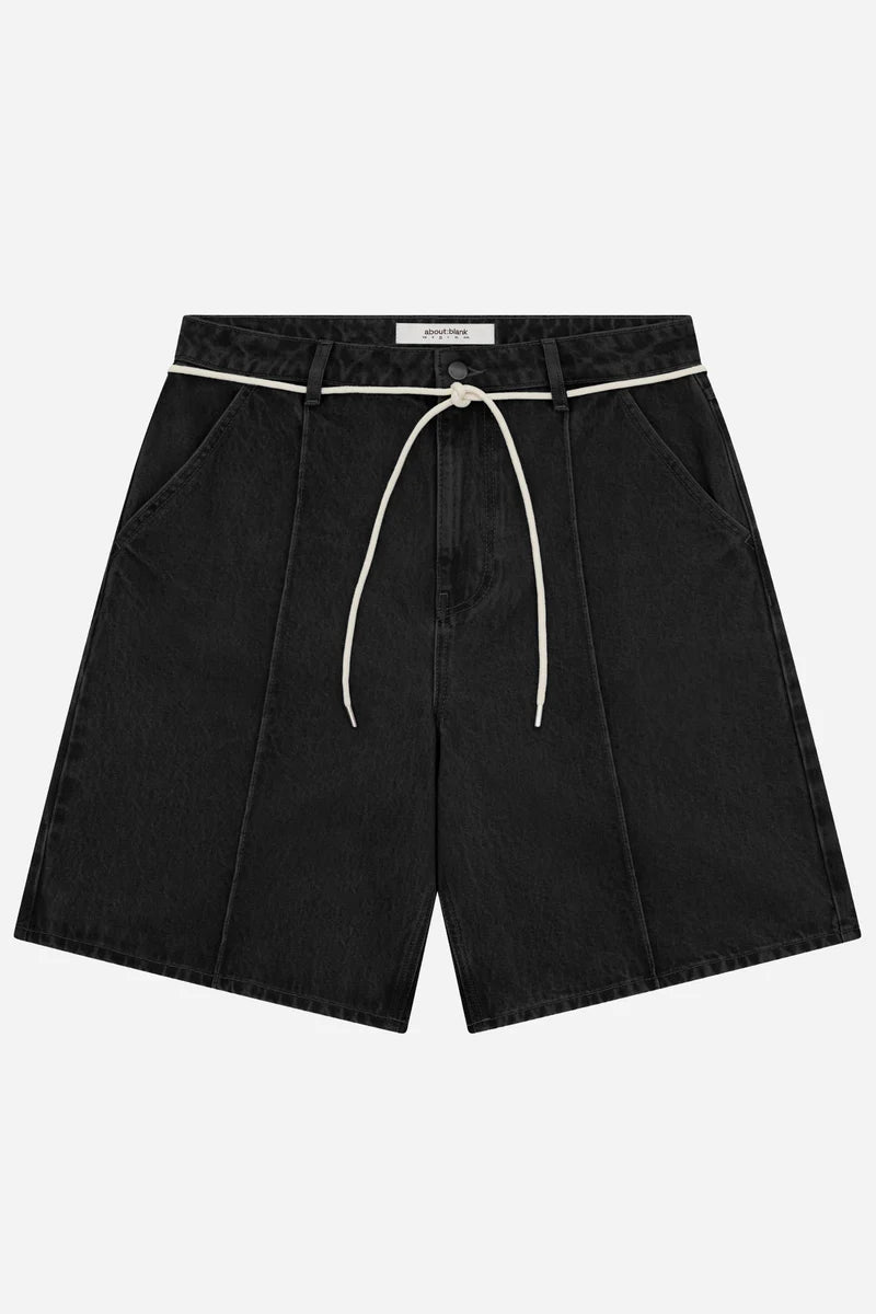Wide-Leg 14oz Denim Shorts