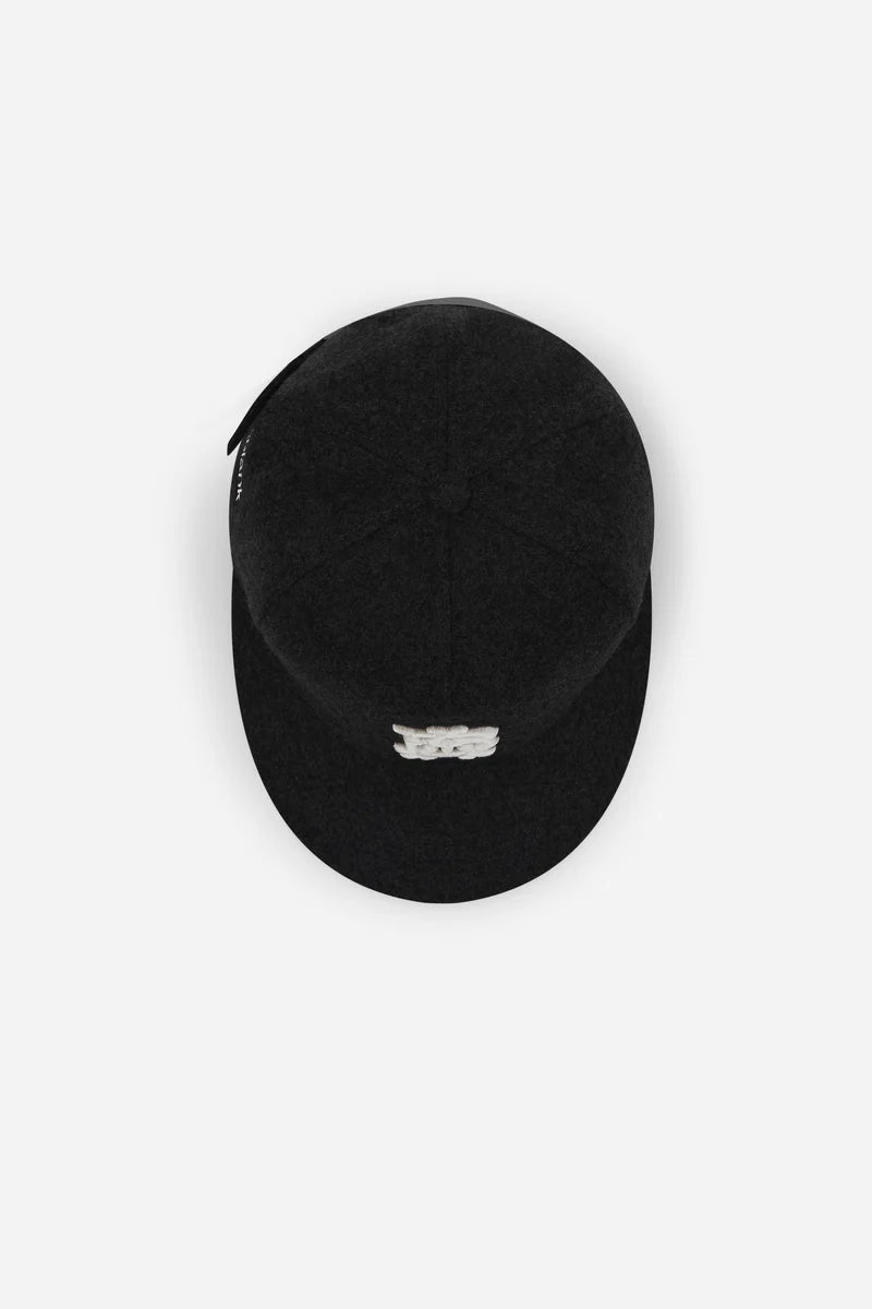 Monogram wool cap - black/ecru