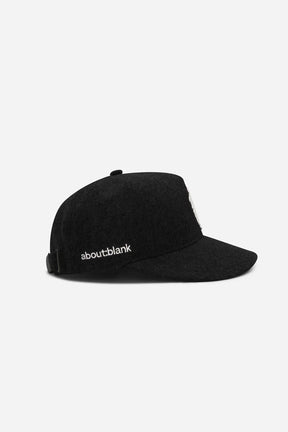 Monogram wool cap - black/ecru