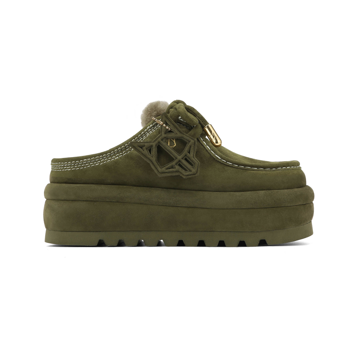 Blizzard Dark Olive Suede/Shearling