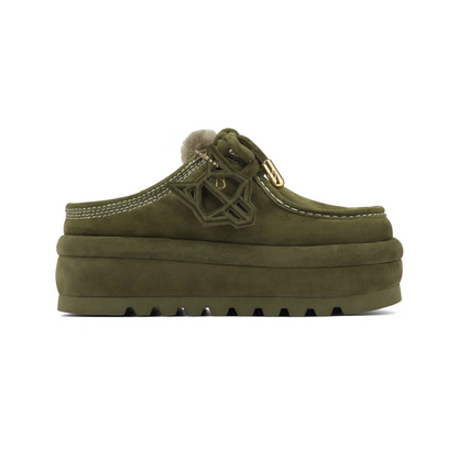Blizzard Dark Olive Suede/Shearling