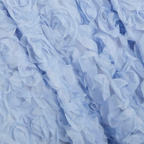 Blue 3D Floral Occasion Midi Dress