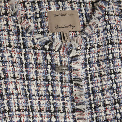 Blue Boucle Bomber Jacket
