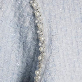 Blue Boucle Embellished Jumper