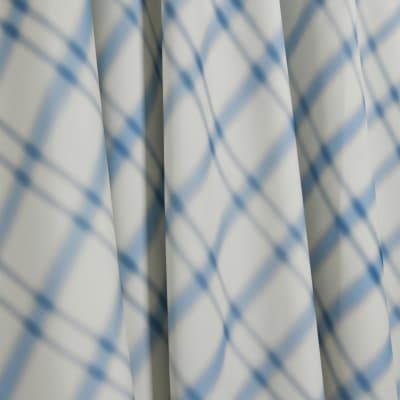 Blue Check Maxi Skirt