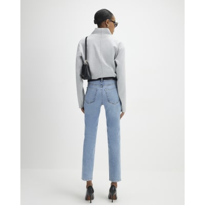 Blue Classic High Waisted Slim Fit Jeans