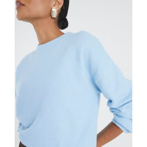 Blue Crew Neck Knitted Jumper