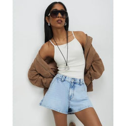 Blue Denim Casual Shorts