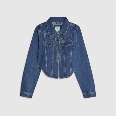 Blue Denim Corset Jacket