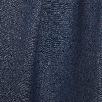 Blue Denim High Waisted Wide Leg Trousers