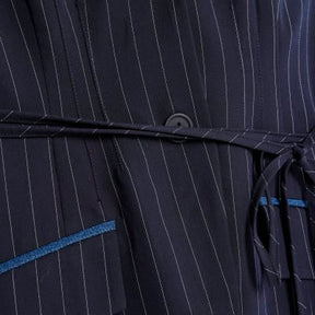 Blue Denim Hybrid Pinstripe Waistcoat