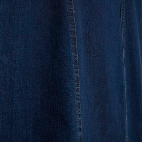 Blue Denim Long Sleeve Belted Bodycon Dress