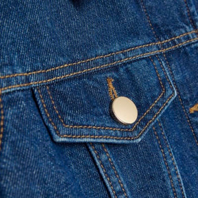 Blue Denim Long Sleeve Mini Dress