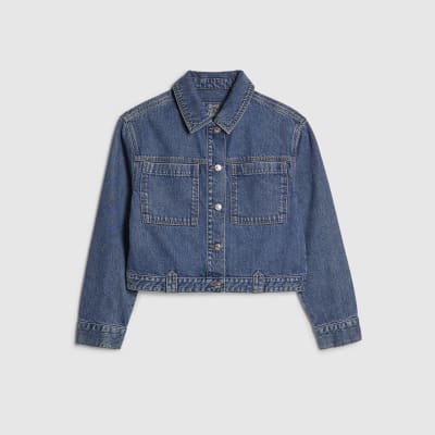 Blue Denim Long Sleeve Pocket Jacket