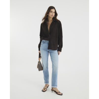 Blue Denim Mom Sculpt Jeans