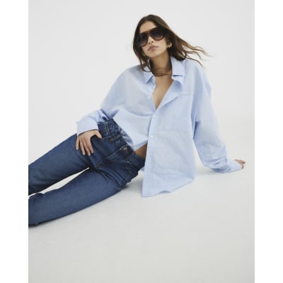 Blue Denim Sculpt Mom Jeans