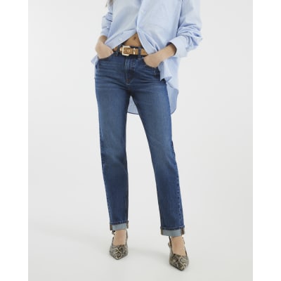 Blue Denim Sculpt Mom Jeans
