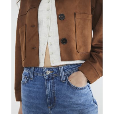 Blue Denim Seamed Barrel Jeans