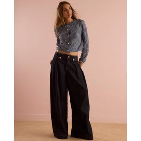 Blue Floral Lace Cardigan