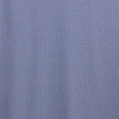 Blue High Neck Ribbed Midi Dress