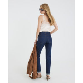 Blue High Rise Mom Jeans