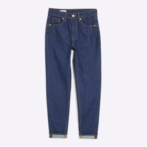 Blue High Rise Mom Jeans