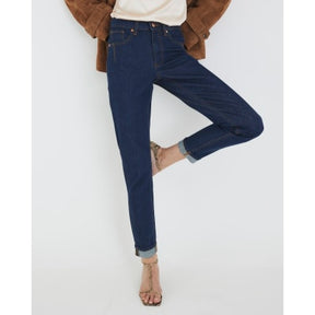 Blue High Rise Mom Jeans