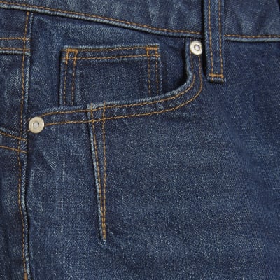 Blue High Rise Mom Jeans