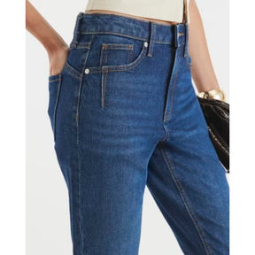 Blue High Rise Mom Jeans