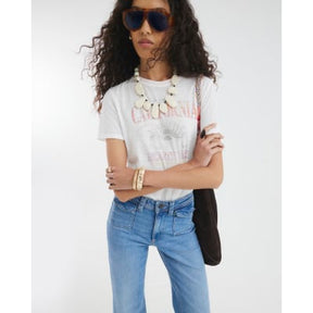 Blue High Rise Relaxed Flare Jeans