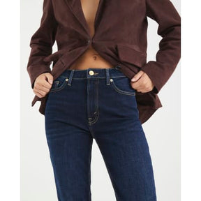 Blue High Rise Slim Fit Jeans