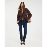 Blue High Rise Slim Fit Jeans