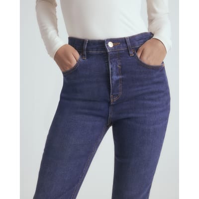 Blue High Waisted Sculpt Flare Jeans