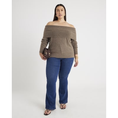 Blue High Waisted Sculpt Flare Jeans