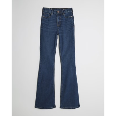 Blue High Waisted Sculpt Flare Jeans
