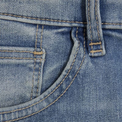 Blue High Waisted Sculpt Skinny Jeans